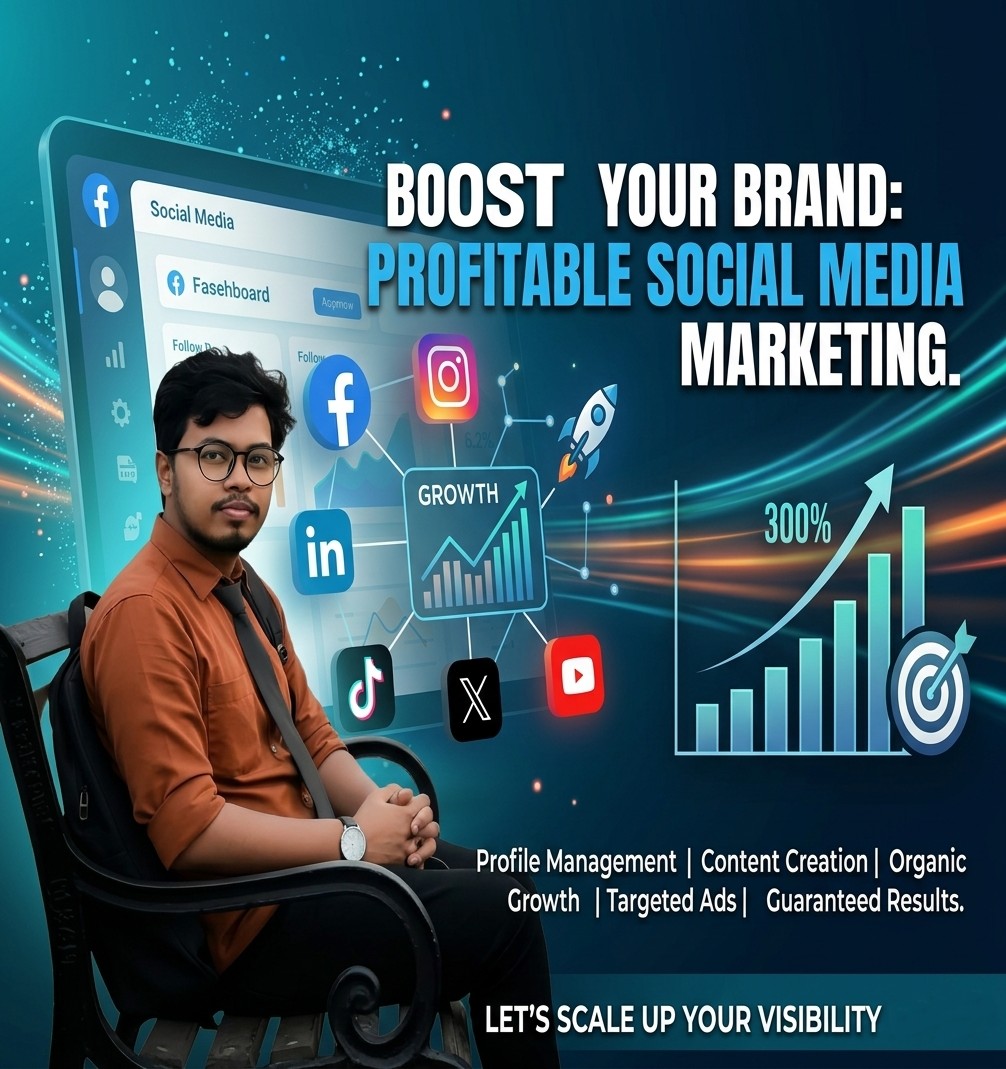 I will provide Social Media Management and Organic Growth for your brand.