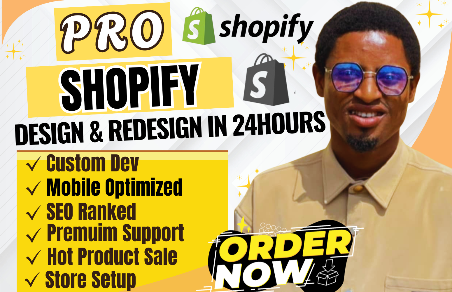 I will build or redesign a high converting Shopify ecommerce store