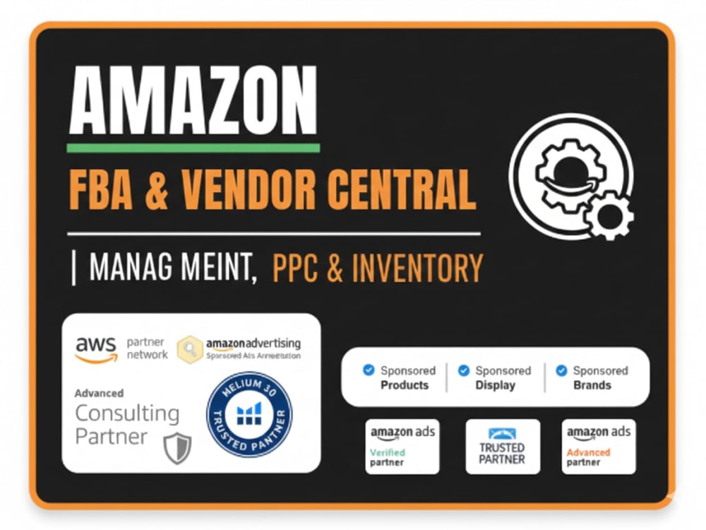 Amazon FBA & Vendor Central Management | Listing, PPC & Inventory